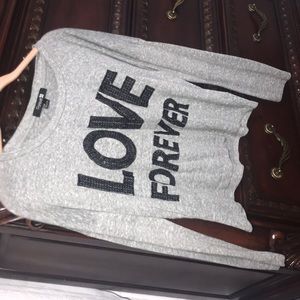 long sleeve crop top